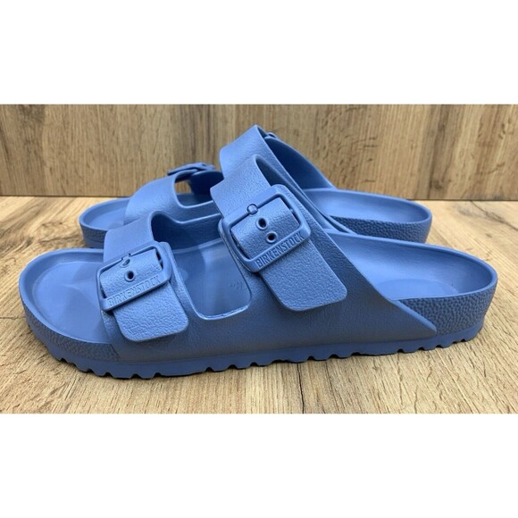 Birkenstock Arizona Sandals Men M8 Women L10 Sky Blue Authentic Made In Germany - Picture 3 of 16